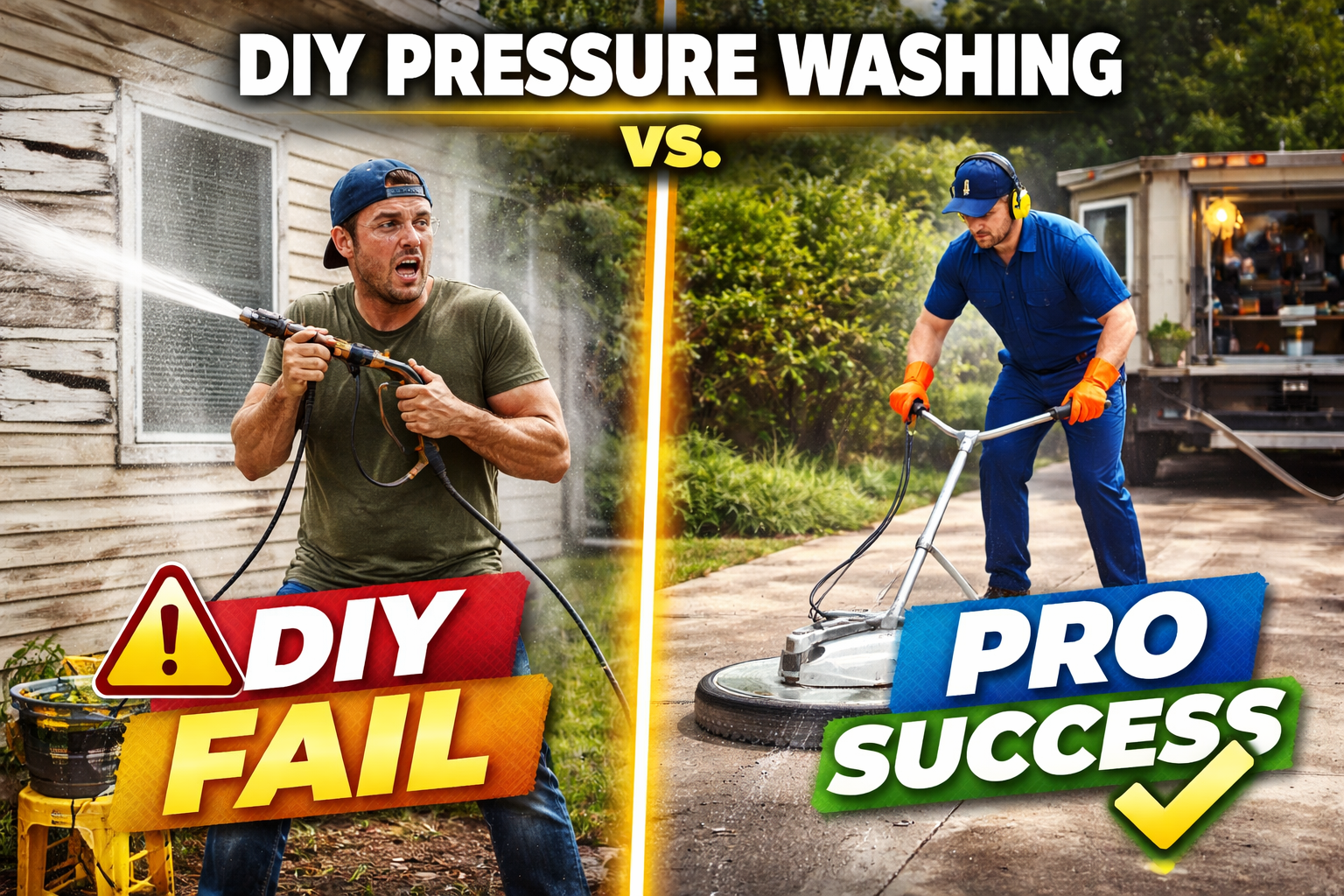DIY Pressure Washing vs Hiring a Professional